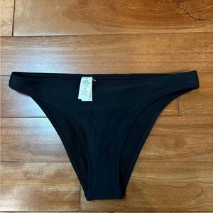New Aerie Cheeky Black Bikini Bottoms Size Medium
